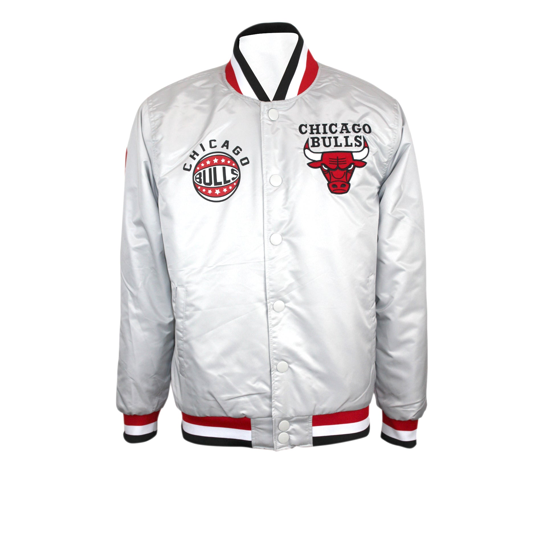 Men's Chicago Bulls Full Snap Bomber Jacket – DSTNY LA