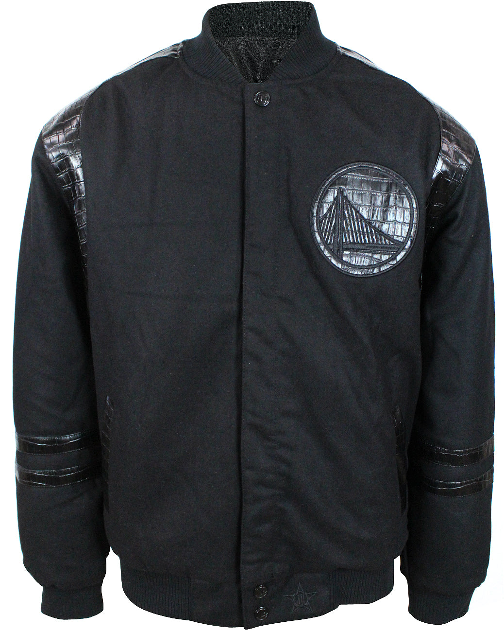 JH Design NBA Men s Reversible Fleece Jacket with Faux Alligator Leath DSTNY LA