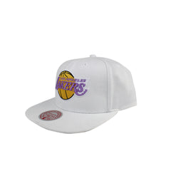 Mitchell & Ness NBA Los Angeles Lakers Snapback Hat White
