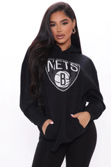 Women's NBA Halftime Hottie Nets Hoodie Black