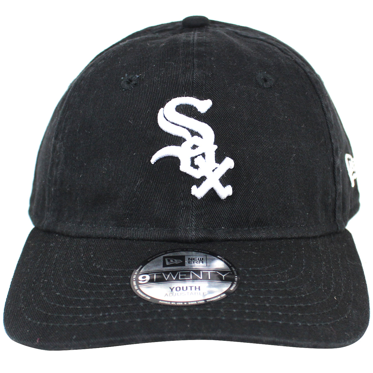 NEW ERA Youth Chicago White Sox 9TWENTY Adjustable Hat MLB Cap Black