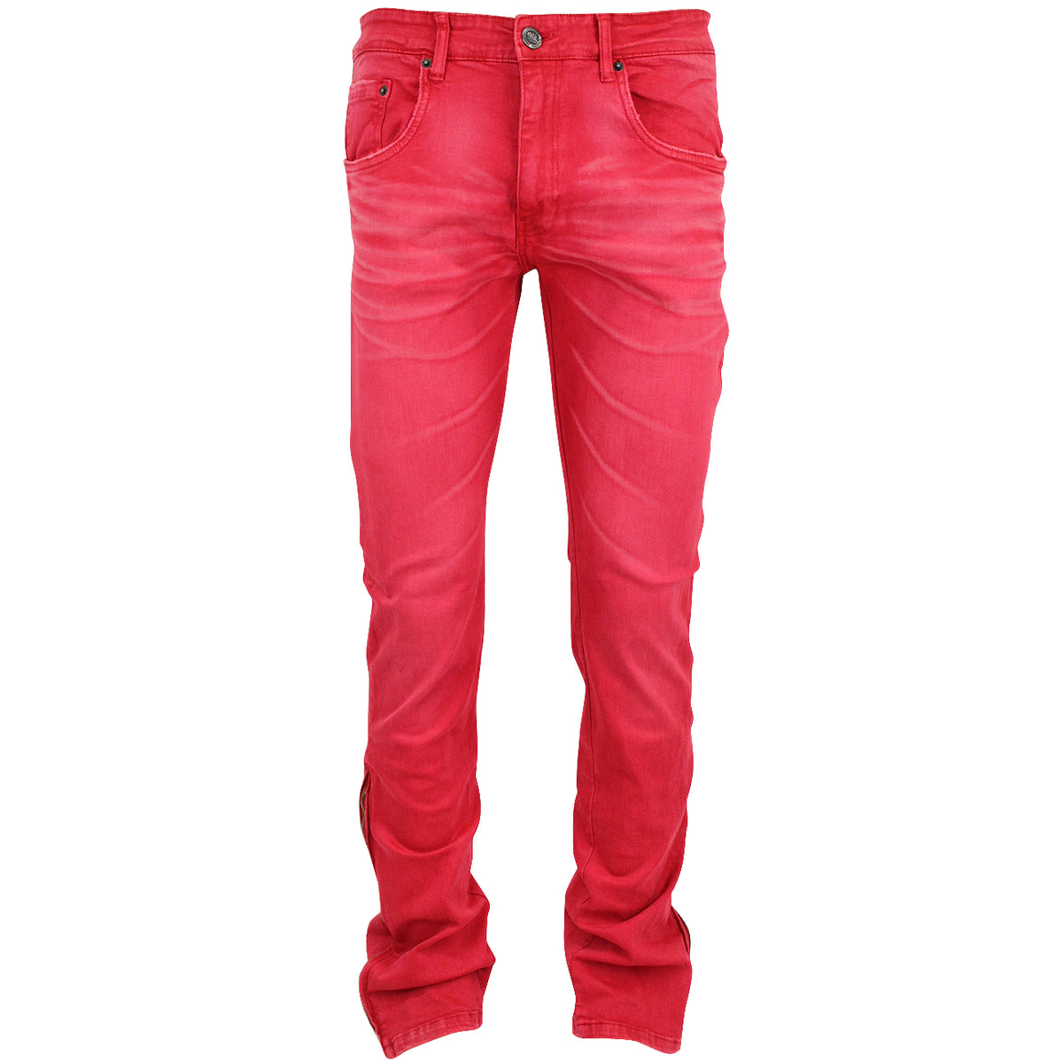 Taker Men's Side Zip Stacked Flare Jeans