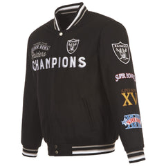 Men's FNL Las Vegas Raiders 3 Time Super Bowl Champions Jacket Reversible