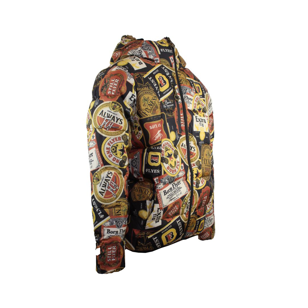 Men's Born-Fly Beer Puffer Jacket With Corona