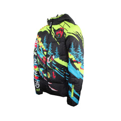Born Fly Men's Multi-Color Puffer Jacket For Snowboarding