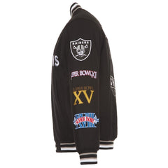 Men's FNL Las Vegas Raiders 3 Time Super Bowl Champions Jacket Reversible