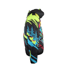 Born Fly Men's Multi-Color Puffer Jacket For Snowboarding