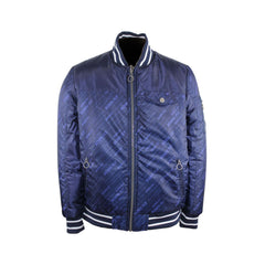 Men's Born-Fly Logo Print Bomber Jacket Reversible With Fly Worldwide All Over Print