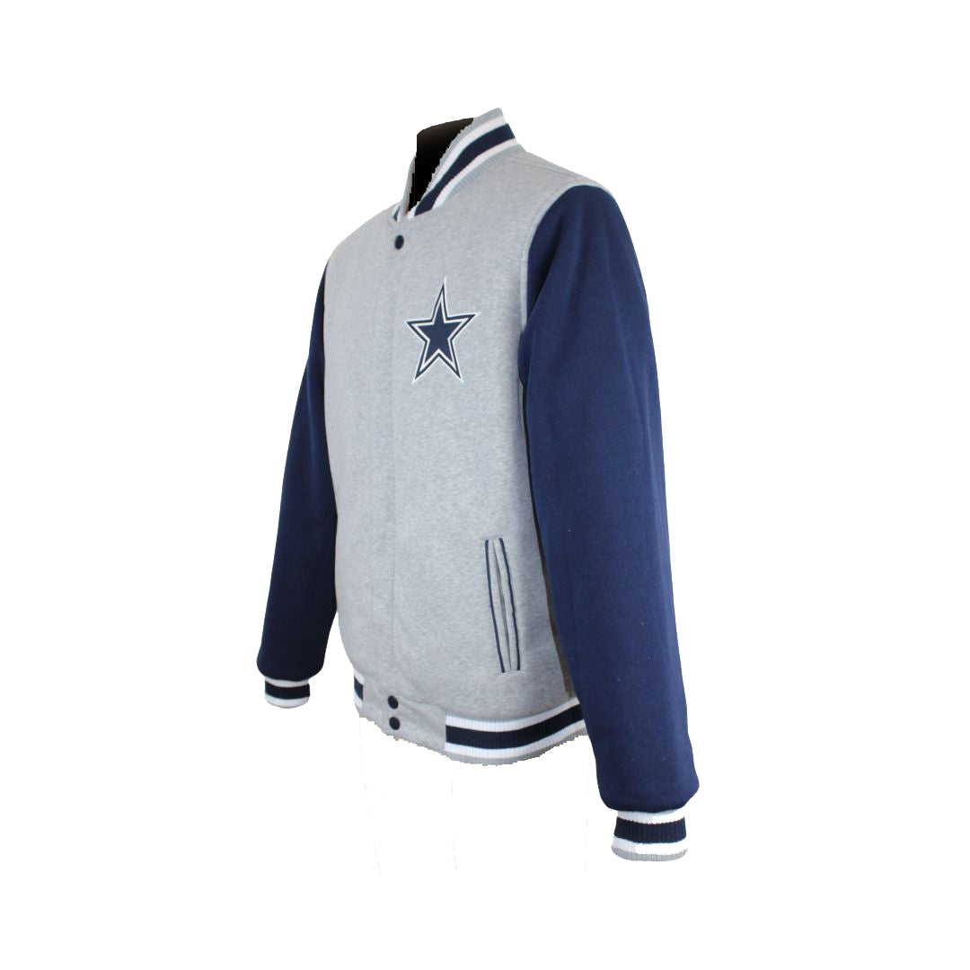 Men's Dallas Cowboys Reversible Jacket Gray/Navy