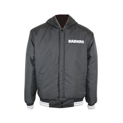 Men's FNL Las Vegas Raiders Varsity Jacket With Hoodie Reversible