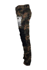 Mens TAKER Patchwork Cargo Pocket Twill Pants