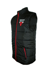 Men's NBA Chicago Bulls Puffer Vest Black