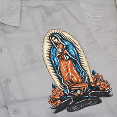 Men's Cruizin Low Virgin Mary Our Lady of Guadalupe Buttom-up Shirt