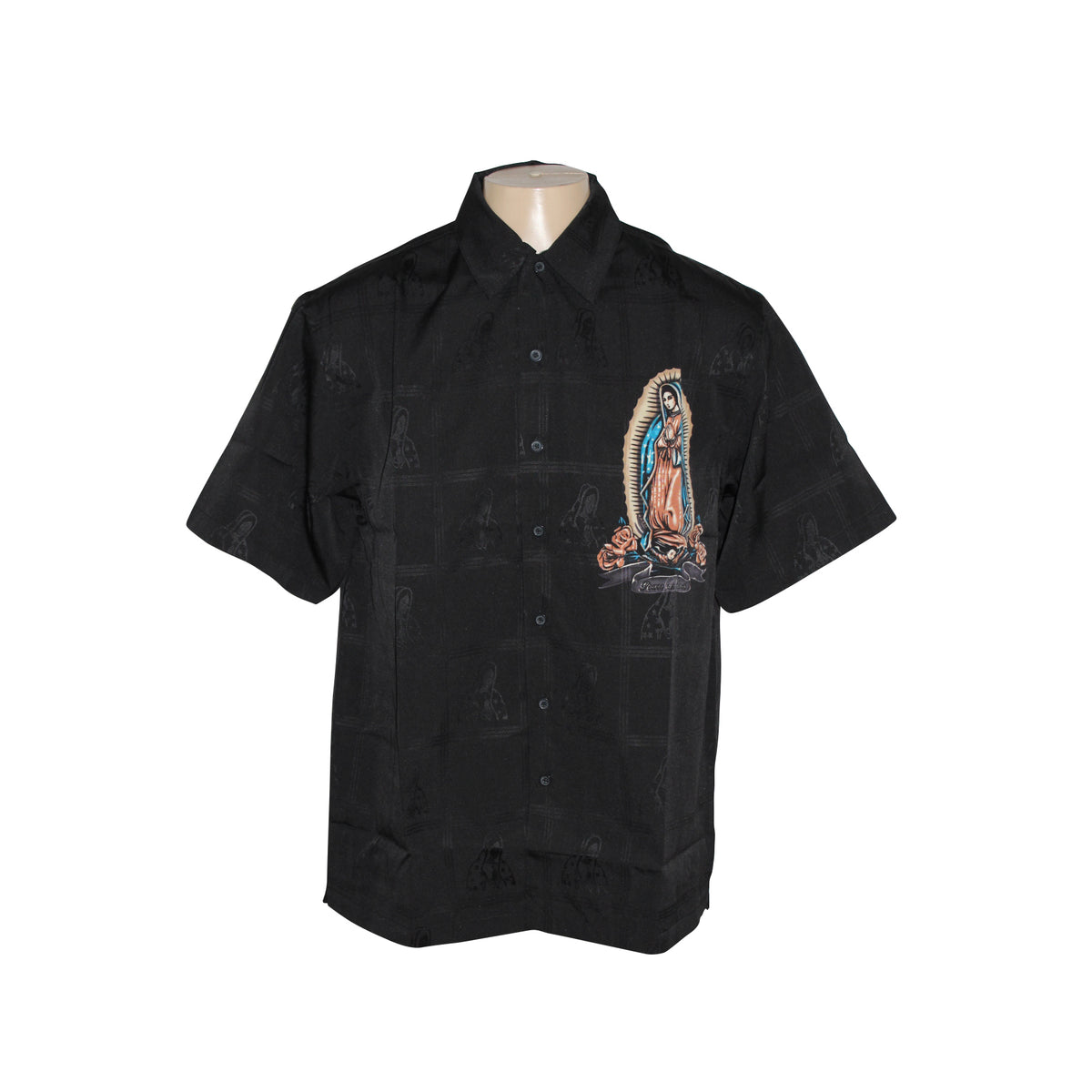 Men's Cruizin Low Virgin Mary Our Lady of Guadalupe Buttom-up Shirt