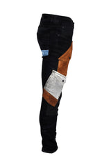 Mens TAKER Patchwork Flap Pocket Twill Pants