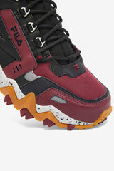 Men's Fila Oakmont TR Mid Shoes Tawny Port Black Glacier Gray