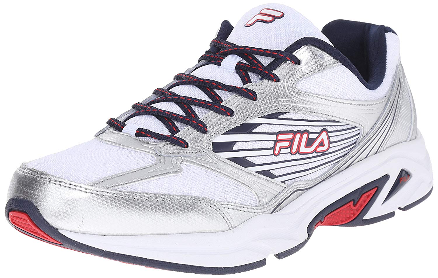 Fila Mens Inspell 3 Running Shoes 1SR20979-125 White Navy Red Size- 9.5