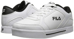 Fila Mens Low Top Leather Sneakers 1SC60102-102 White Black Metallic Silver Size- 9.5