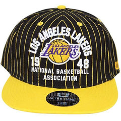NBA Los Angeles Lakers Snapback Hat/Cap Black
