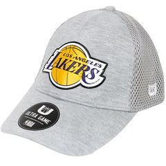 NBA Los Angeles Lakers Fitted Hat/Cap Heather Gray