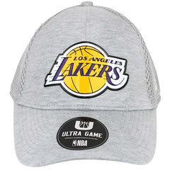 NBA Los Angeles Lakers Fitted Hat/Cap Heather Gray