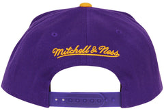 Mitchell & Ness Los Angeles Lakers Snapback Hat Purple and Gold