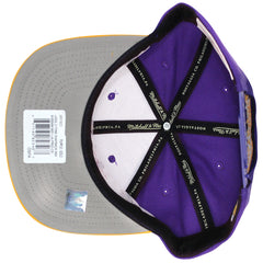 Mitchell & Ness Los Angeles Lakers Snapback Hat Purple and Gold