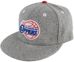 Mitchell & Ness Los Angeles Clippers Flanned Fitted Hat Grey