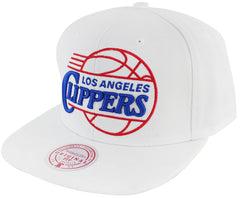 Mitchell & Ness Los Angeles Clippers Snapback Hat White