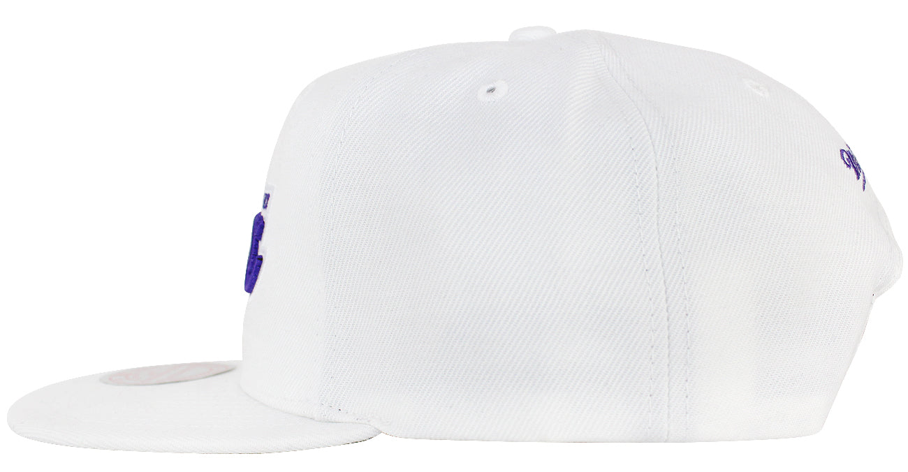 Mitchell & Ness Los Angeles Lakers Snapback Hat White