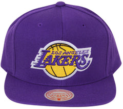 Mitchell & Ness Los Angeles Lakers Snapback Hat Purple