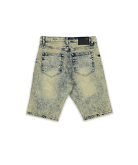 Men's Maison Noir Alien Graphic Print Denim Shorts Multi color
