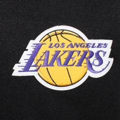 JH Design NBA Men's Reversible Fleece Jacket Los Angeles Lakers Black White