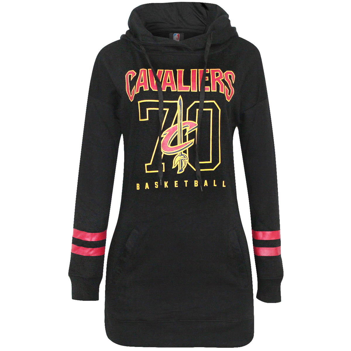 Womens Tops NBA Cleveland Cavaliers Pullover Hoodie Black
