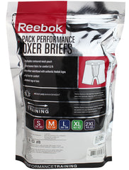 Reebok Mens Performance Training Boxer Briefs Black Lime Green Charcoal Pack of 3