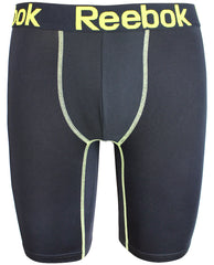 Reebok Mens Performance Training Boxer Briefs Black Hero Yellow size SMALL