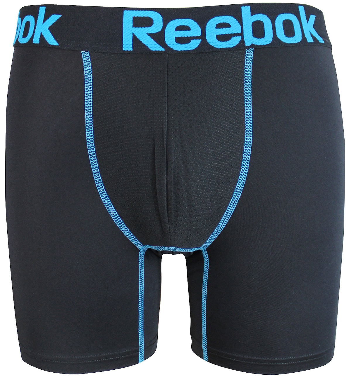 Reebok Men's Performance Training Boxer Briefs Black Wild Blue