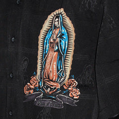 Men's Cruizin Low Virgin Mary Our Lady of Guadalupe Buttom-up Shirt