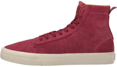 Supra Mens Belmont High Hi Top Suede Fashion Sneaker Shoes Red Port Bone S59504
