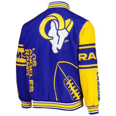 Men's Los Angeles Rams Twill Jacket Royal/Yellow