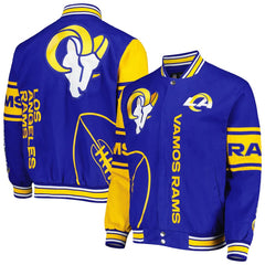 Men's Los Angeles Rams Twill Jacket Royal/Yellow